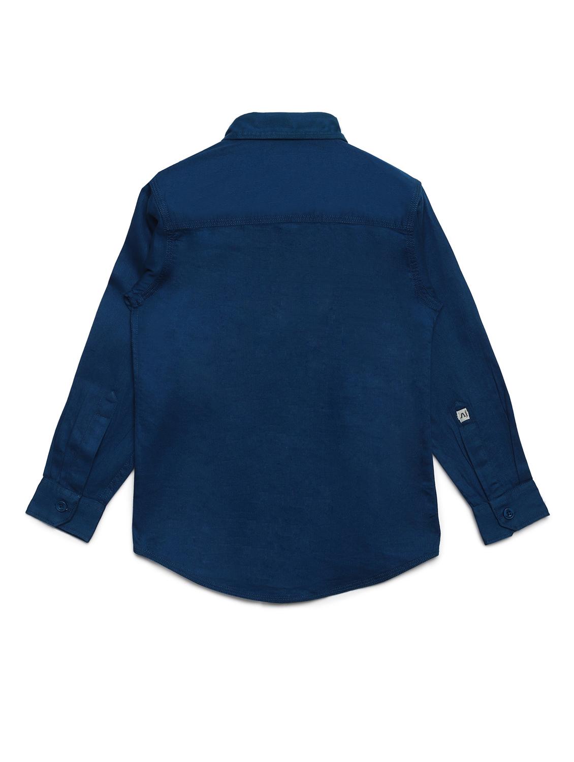 blue cotton shirt - 16487013 - Zoom Image - 2