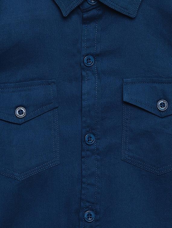 blue cotton shirt - 16487013 - Zoom Image - 3