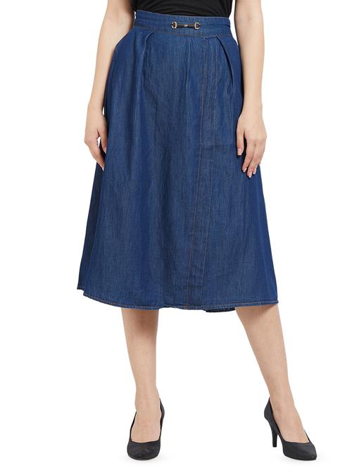 solid a-line skirt - 16487852 - Very Small Image - 1