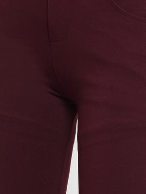 high rise button detail trousers - 16487996 - Standard Image - 5