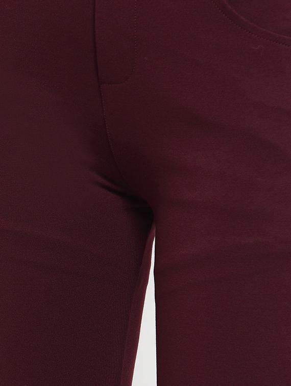 high rise button detail trousers - 16487996 - Zoom Image - 5
