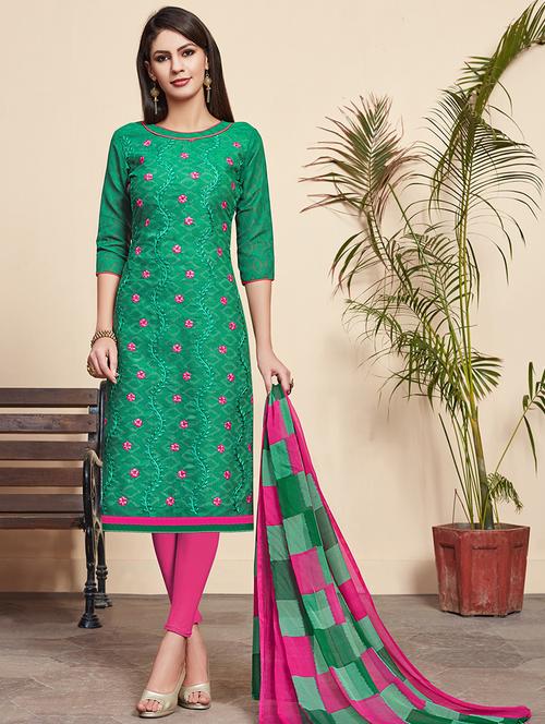 embroidered suit unstitched suit - 16489881 - Standard Image - 1