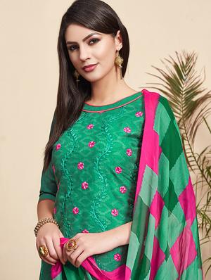 embroidered suit unstitched suit - 16489881 - Standard Image - 2