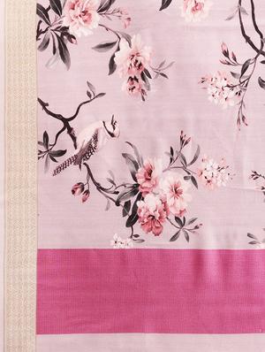 floral printed saree with blouse - 16489965 - Standard Image - 5