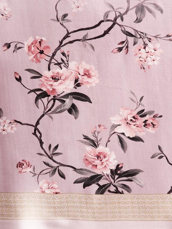 floral printed saree with blouse - 16489965 - Zoom Image - 4
