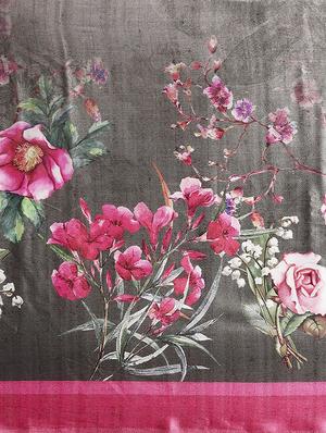 floral printed saree with blouse - 16489967 - Standard Image - 4