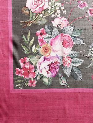 floral printed saree with blouse - 16489967 - Standard Image - 5