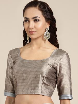 floral printed saree with blouse - 16489968 - Standard Image - 3