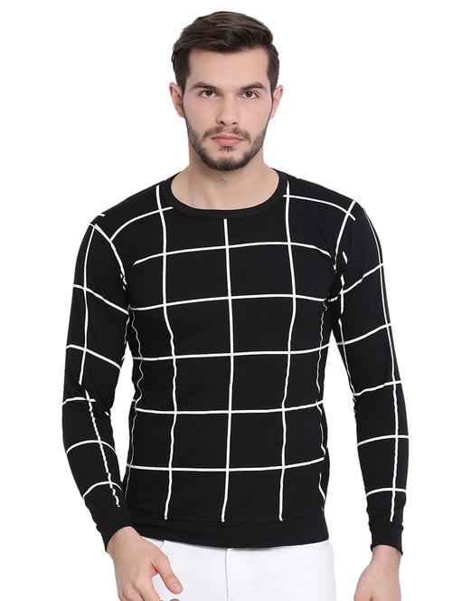 black checkered t-shirt - 16490458 - Standard Image - 1