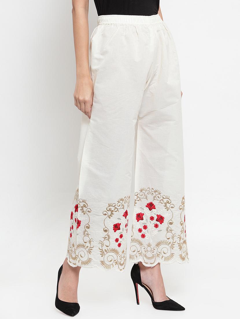 high rise scallop hem palazzo - 16490586 - Zoom Image - 2