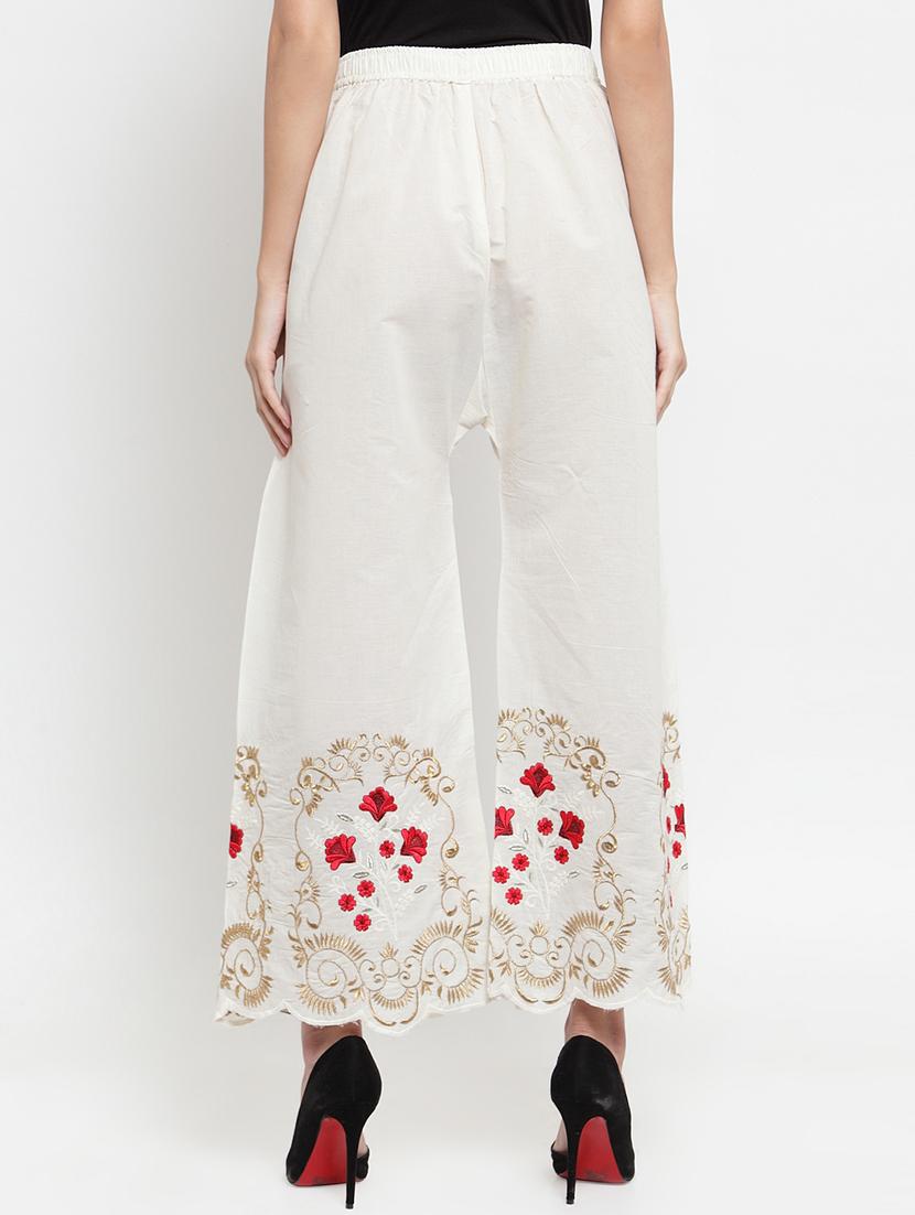 high rise scallop hem palazzo - 16490586 - Zoom Image - 3