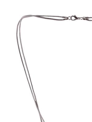 silver metal statement necklace - 16491014 - Standard Image - 2