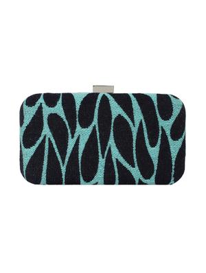 blue cotton polyester blend box clutch - 16491037 - Standard Image - 2