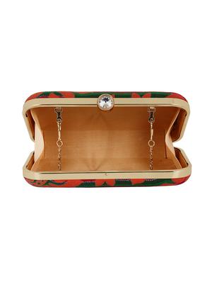 multi colored cotton box clutch - 16491038 - Standard Image - 3