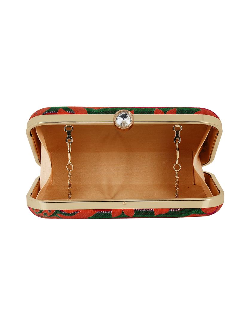 multi colored cotton box clutch - 16491038 - Zoom Image - 3