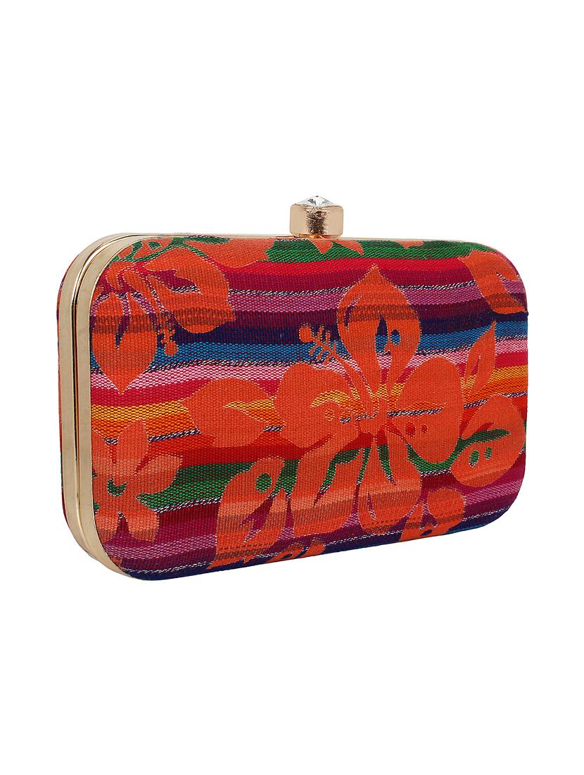 multi colored cotton box clutch - 16491038 - Zoom Image - 4