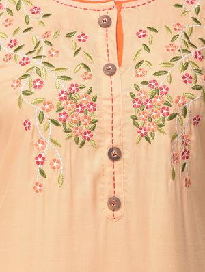 embroidered kurta palazzo set - 16491162 - Standard Image - 5