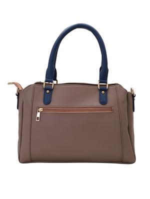 brown leatherette (pu) regular handbag - 16491798 - Standard Image - 2