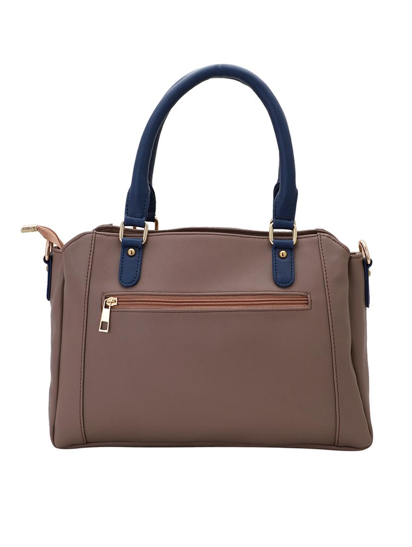 brown leatherette (pu) regular handbag - 16491798 - Zoom Image - 2