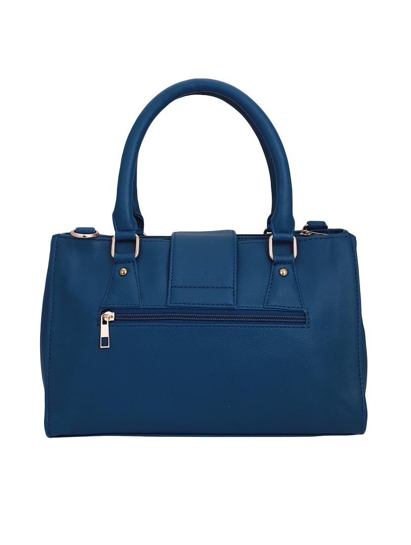 blue leatherette (pu) regular handbag - 16491809 - Zoom Image - 2