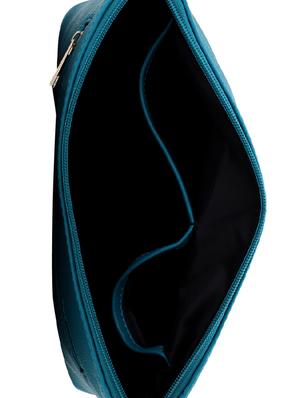 blue leatherette (pu) messenger sling bag - 16491813 - Standard Image - 3