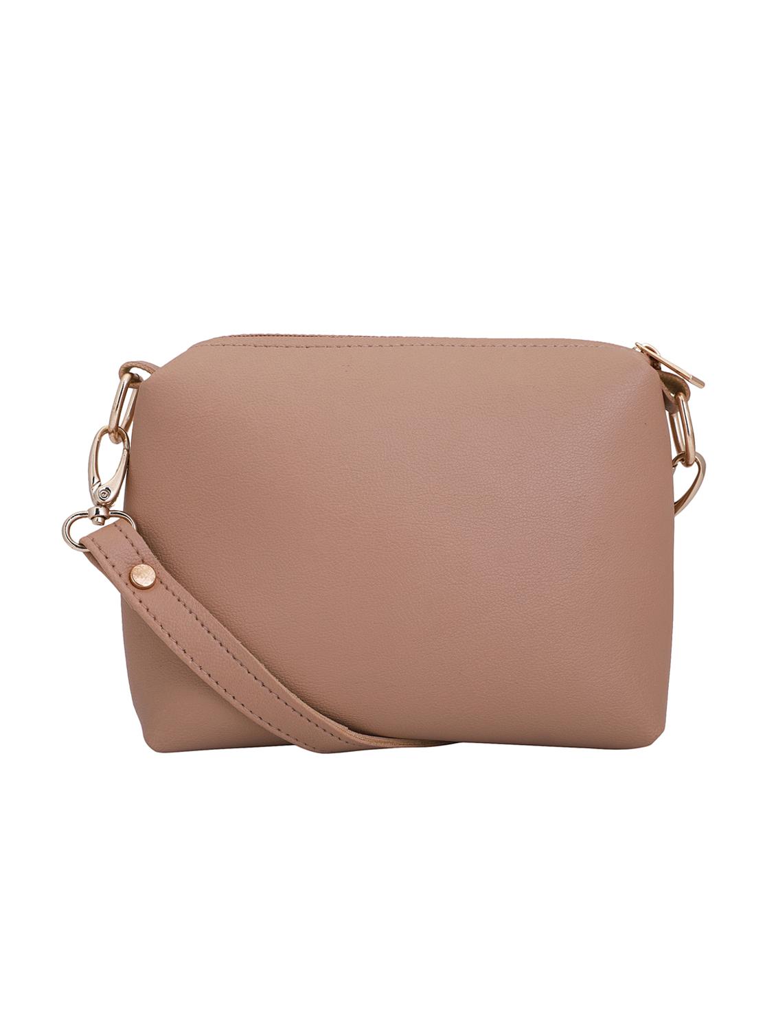 beige leatherette (pu) combo tote - 16491839 - Zoom Image - 5