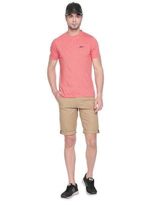 beige solid bermuda shorts - 16491923 - Standard Image - 4