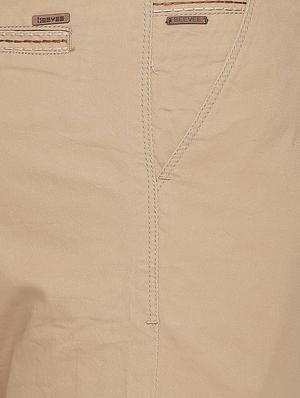 beige solid bermuda shorts - 16491923 - Standard Image - 5