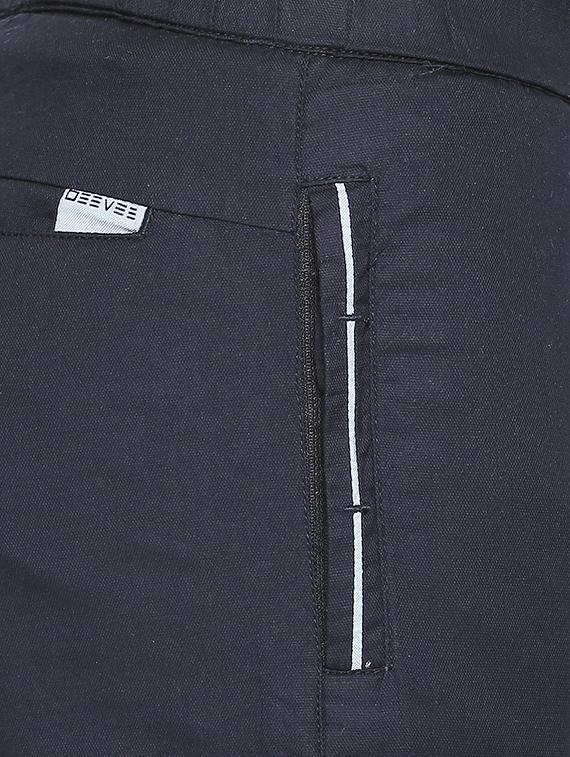 navy blue solid bermuda shorts - 16491930 - Zoom Image - 5