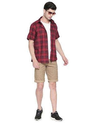 beige checkered bermuda shorts - 16491952 - Standard Image - 4