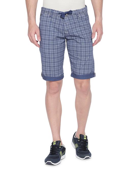blue checkered bermuda shorts - 16491956 - Standard Image - 1