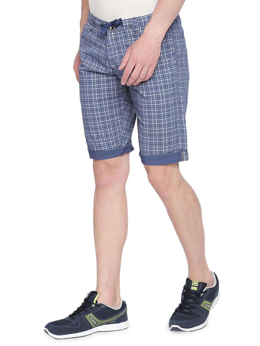 blue checkered bermuda shorts - 16491956 - Zoom Image - 2