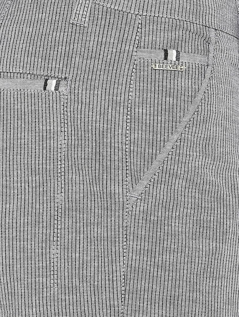 black striped bermuda shorts - 16491962 - Zoom Image - 5