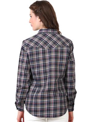 long sleeved pocket patch checkered shirt - 16492112 - Standard Image - 3
