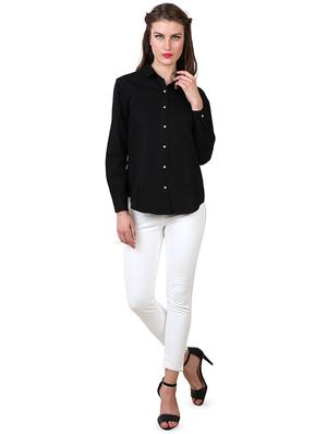 long sleeved curved hem shirt - 16492115 - Standard Image - 5