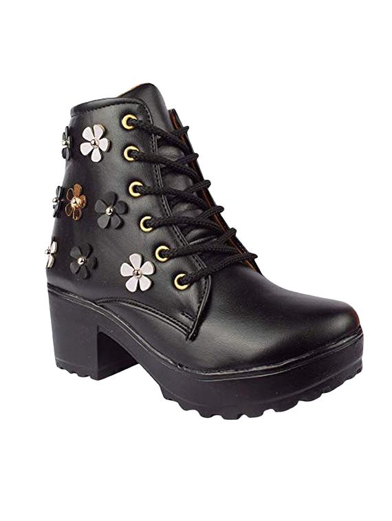 black ankle length boots - 16492870 - Zoom Image - 1