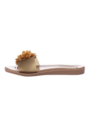 gold slip on sandals - 16492900 - Standard Image - 2