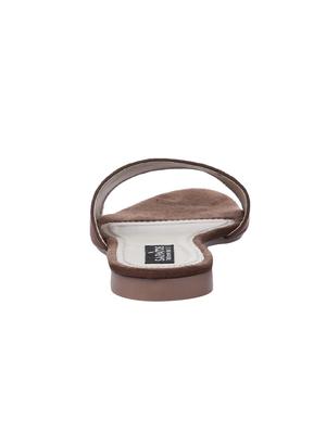 brown slip on sandals - 16492913 - Standard Image - 3
