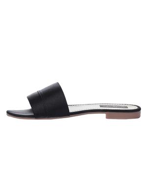 black slip on sandals - 16492915 - Standard Image - 2