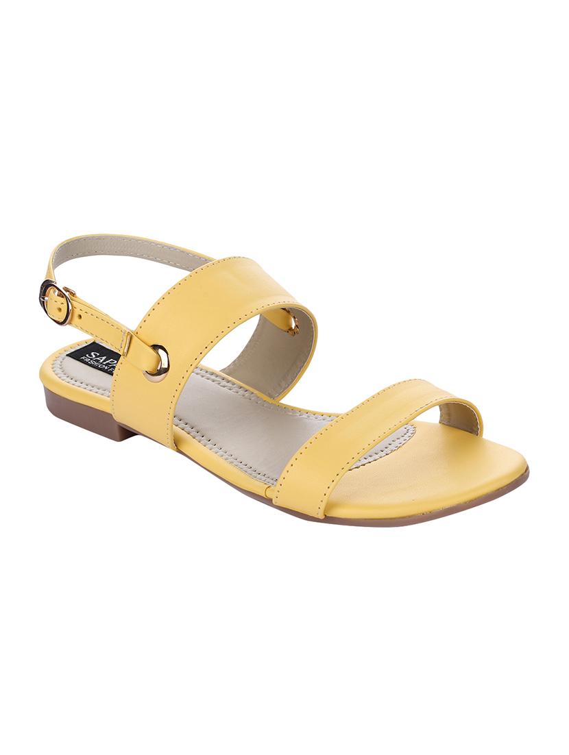 yellow back strap sandals - 16492920 - Zoom Image - 1