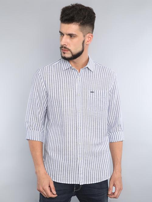 white striped casual shirt - 16492984 - Standard Image - 1
