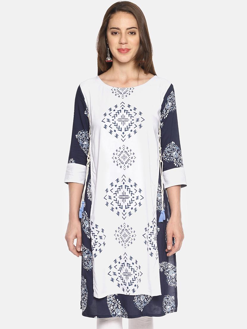 paisley layered kurta - 16493021 - Zoom Image - 1