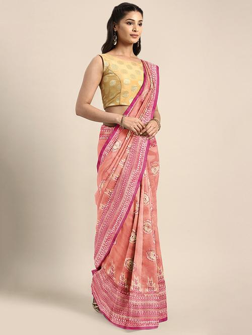paisley woven saree with blouse - 16493190 - Very Small Image - 1