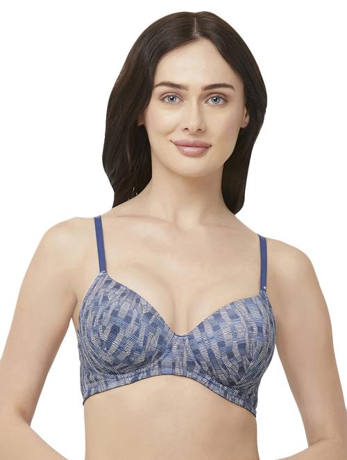 lightly padded abstract t-shirt bra - 16493533 - Standard Image - 1