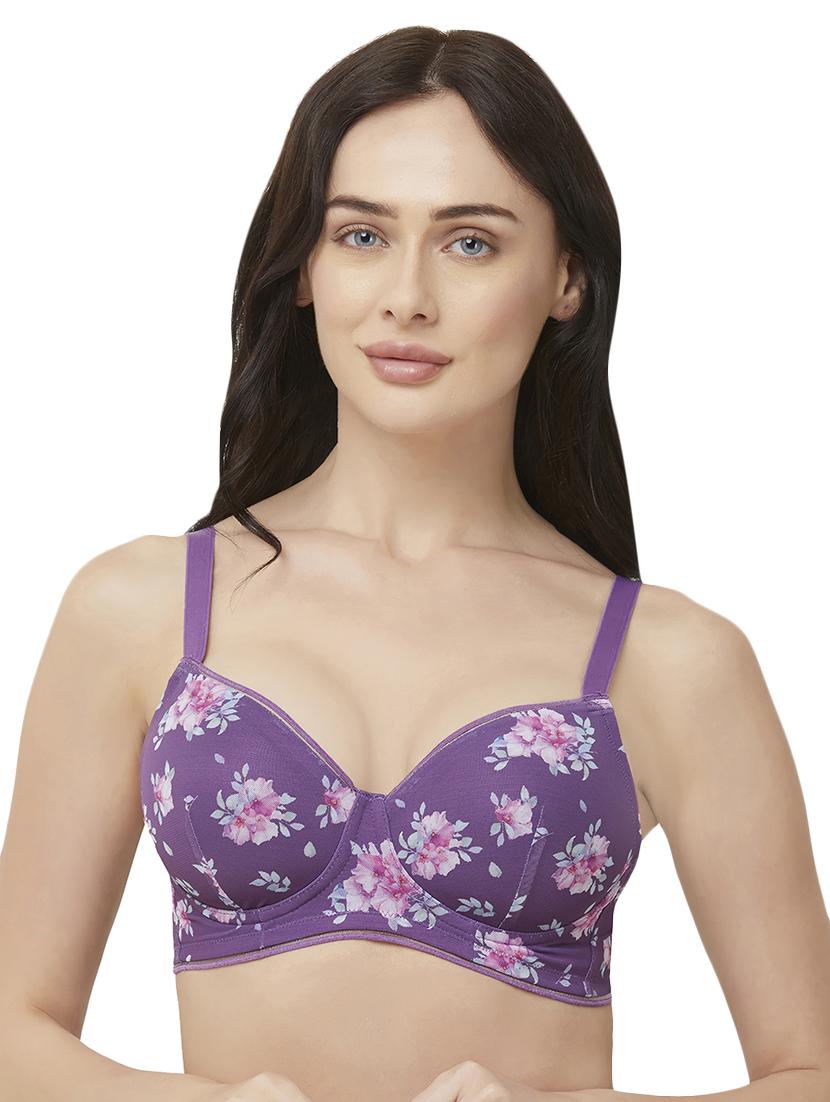 lightly padded floral t-shirt bra - 16493535 - Zoom Image - 1