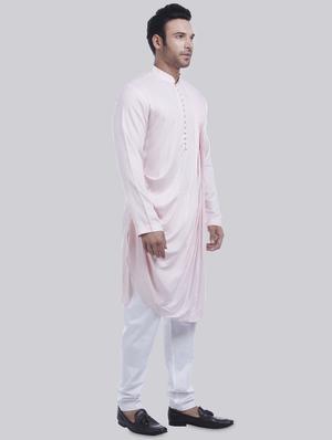 pink solid pintucked kurta - 16493703 - Standard Image - 2
