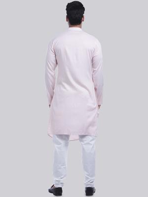pink solid pintucked kurta - 16493703 - Standard Image - 3