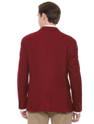 red solid casual blazer - 16493725 - Standard Image - 2