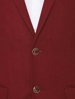 red solid casual blazer - 16493725 - Standard Image - 4