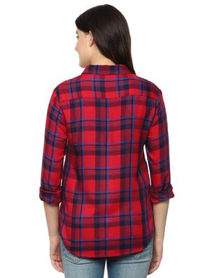 roll up sleeved plaid shirt - 16493787 - Standard Image - 2